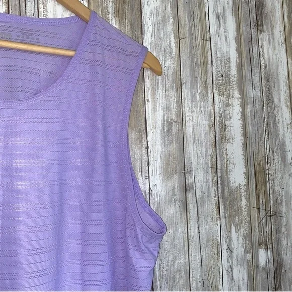 ZYIA Active Lavender Performance Perforated Workout Tank - Picture 3 of 6